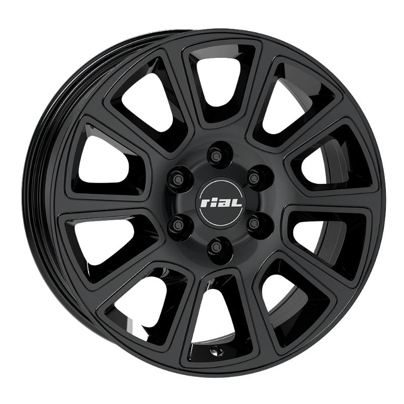 RIAL TRANSPORTER 2 DIAM BLACK 7.5x18 6/130 ET47 CB84.1