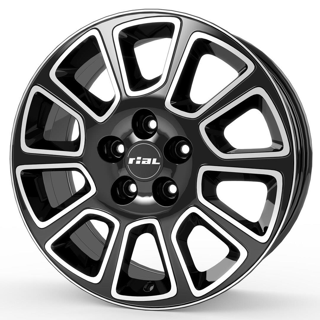 RIAL TRANSPORTER 2 DIAM BLACK POL 7x17 5/118 ET68 CB71.1