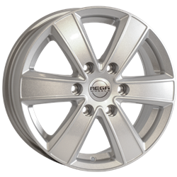 MEGA WHEELS HERCULES 6 SILVER 6.5x16 6/120 ET50 CB74.6