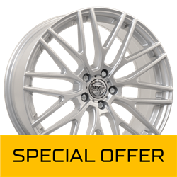 MEGA WHEELS CETUS SILVER 7.5x17 5/120 ET30 CB72.6