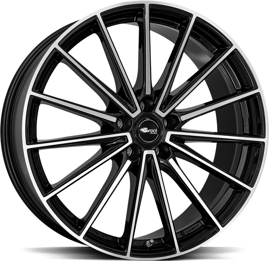 BROCK B43 BLACK FULL POL 10x20 5/130 ET39 CB66.6