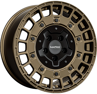 SUPERMETAL RIG BRONZE DUAL BLACK 7.5x17 5/112 ET42 CB66.6