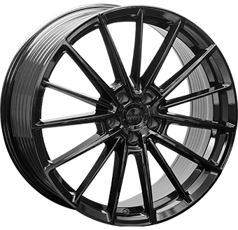 MONACO WHEELS FF1 GLOSS BLACK 8x19 5/108 ET45 CB65.1