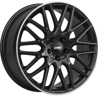 CMS C25 GLOSS BLACK POLISHED LIP 8.5x19 5/114 ET40 CB67.1