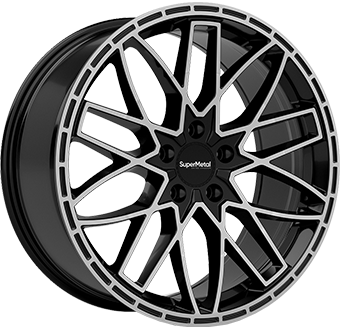 SUPERMETAL VANE BLACK POLISHED 8x20 5/160 ET50 CB65.1