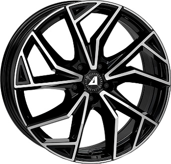 ALUTEC ADX.02 BLACK POLISHED 9x20 5/112 ET24 CB66.4