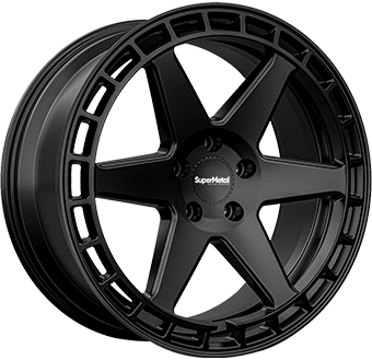 SUPERMETAL CHARGER MATT BLACK 9x20 6/120 ET40 CB74.6