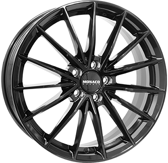 MONACO WHEELS GP14 GLOSS BLACK 9x21 5/112 ET34 CB66.6