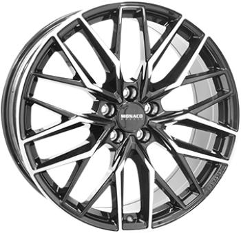 MONACO WHEELS GPX BLACK POLISHED 8x19 5/112 ET40 CB70.1
