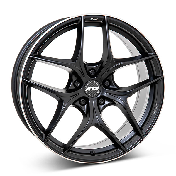 ATS COMPETITION 2 DULL BLACK POLISHED LIP 9.5x19 5/114 ET45 CB64.1