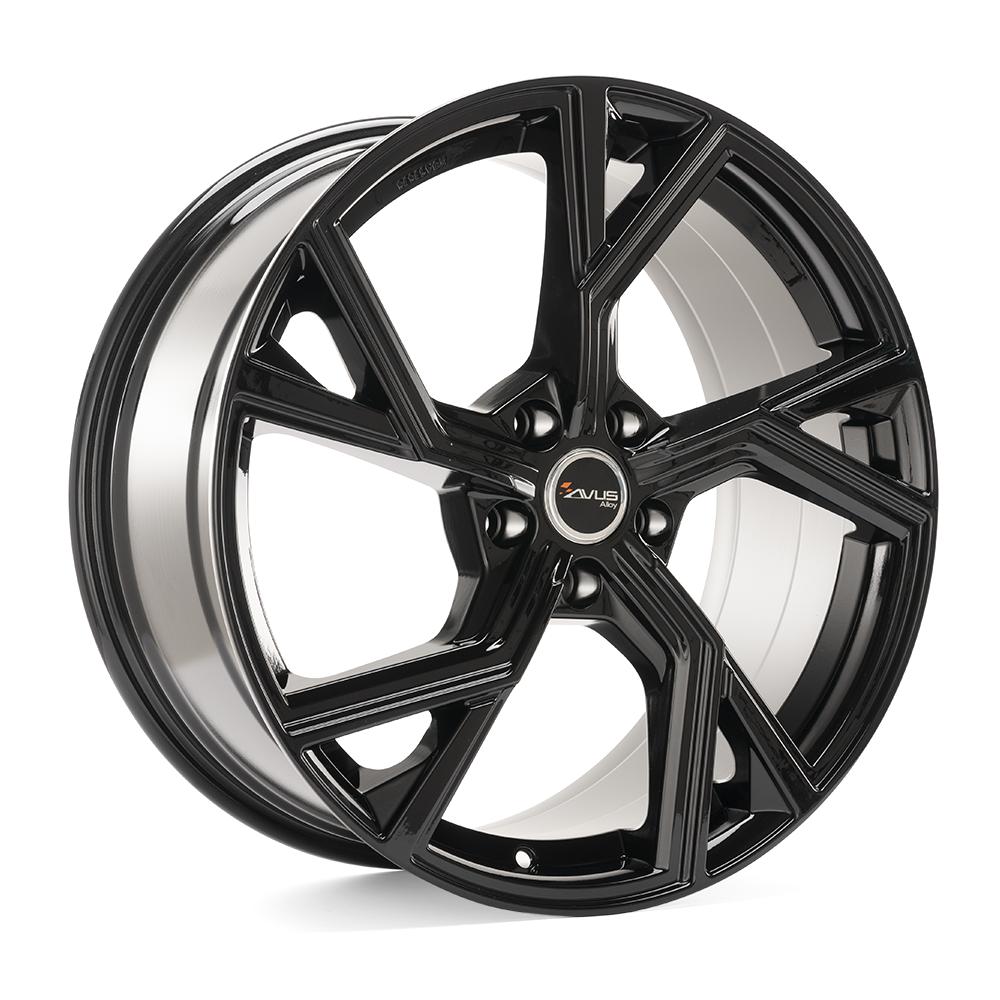 AVUS AF-20 GLOSS BLACK 8.5x19 5/112 ET30 CB66.4