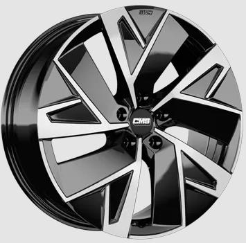 CMS C32 AERO GLOSS BLACK POLISHED 7.5x19 5/112 ET50 CB57.1
