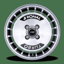 RONAL R10 TURBO BLACK FRONT CUT 7x15 4/100 ET28 CB68