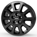 RIAL TRANSPORTER 2 DIAM BLACK 7.5x18 5/160 ET50 CB65.1