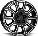 RIAL TRANSPORTER 2 DIAM BLACK POL 6.5x16 5/160 ET60 CB65.1