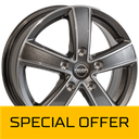 MEGA WHEELS HERCULES 5 ANTHRACITE GREY FRONT POLISHED 6.5x15 5/118 ET61 CB71.1