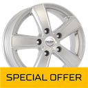 MEGA WHEELS HERCULES 5 SILVER 6.5x16 5/118 ET61 CB71.1