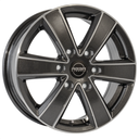 MEGA WHEELS HERCULES 6 ANTHRACITE GREY FRONT POLISHED 6.5x17 6/120 ET50 CB74.6